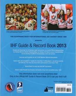 Oficjalny rocznik IIHF 2013, kompletna historia hokeja